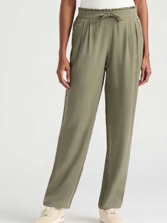 Mexx Pants - GREEN TWILL DRAWSTRING PANT SIZE M